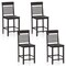 Costway Counter-Height Dining Chair Set of 2/4 with Footrests Solid Wood Frame Modern